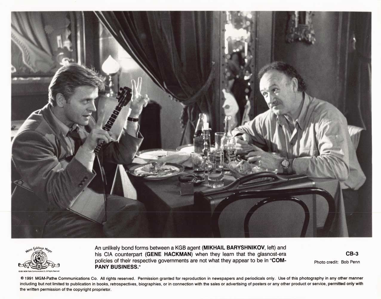 Mikhail Baryshnikov COMPANY BUSINESS Gene Hackman original 10x8 press photo 1991