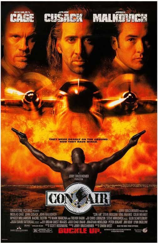 Nicholas Cage CON AIR John Cusack movie poster 11x17