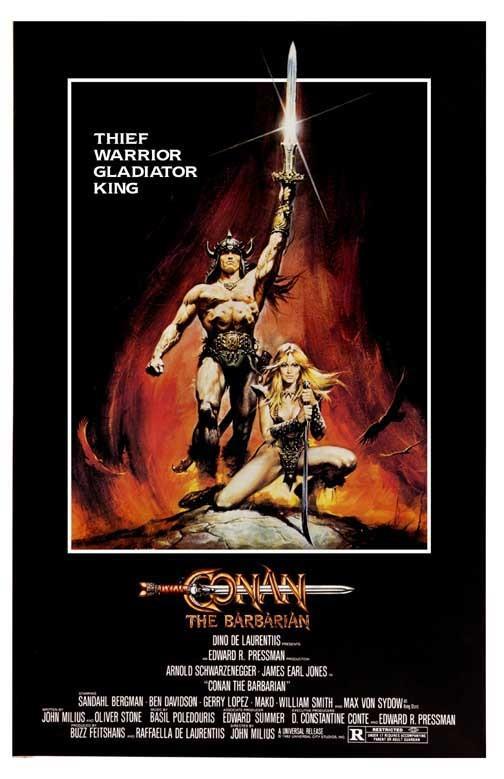 Arnold Schwarzenegger CONAN THE BARBARIAN movie poster 11x17