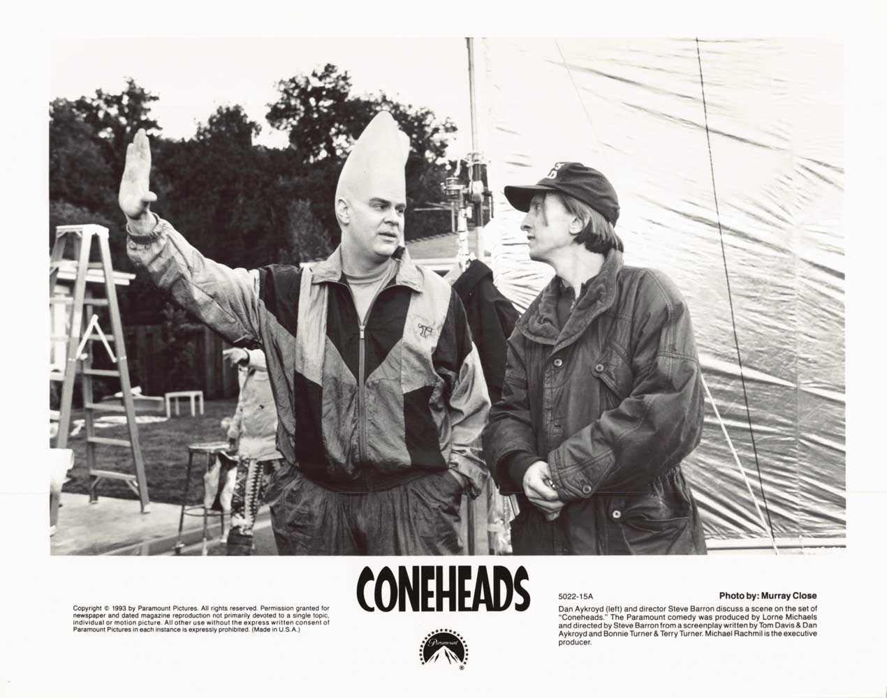 Dan Aykroyd CONEHEADS Steve Barron original 10x8 press photo 1993