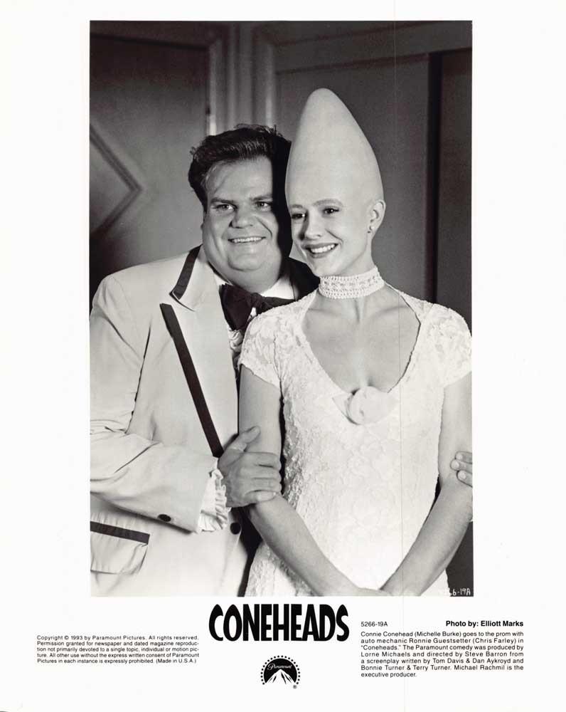 Chris Farley CONEHEADS Michelle Burke original 8x10 press photo 1993