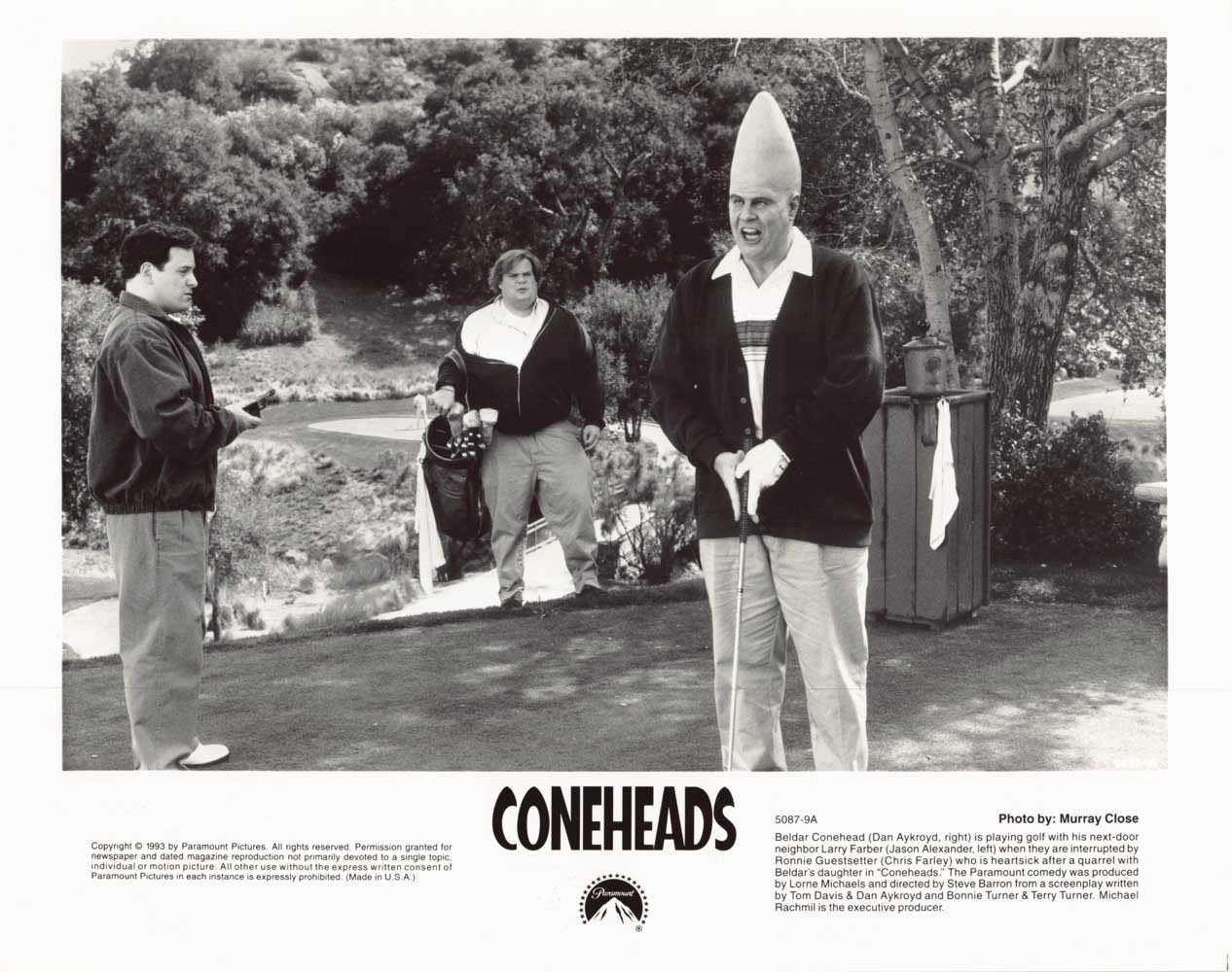 Dan Aykroyd CONEHEADS Jason Alexander Chris Farley original 10x8 press photo