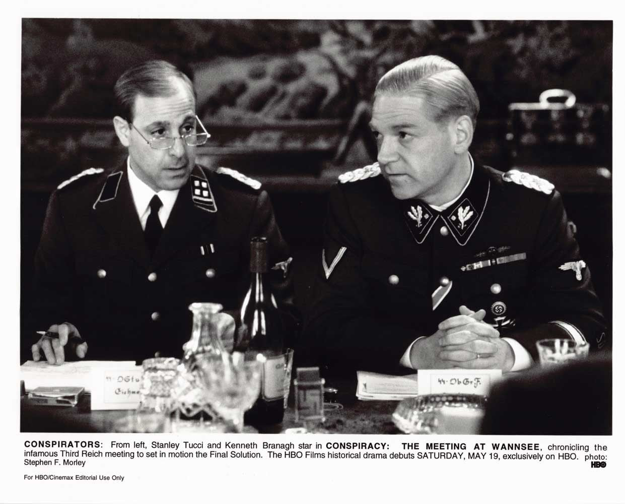 Kenneth Branagh CONSPIRACY Stanley Tucci original 10x8 press photo 2001