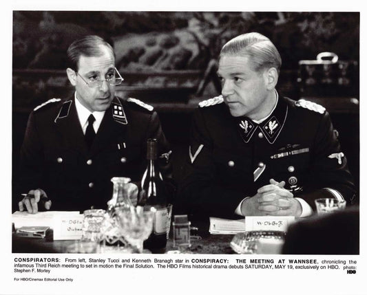 Kenneth Branagh CONSPIRACY Stanley Tucci original 10x8 press photo 2001