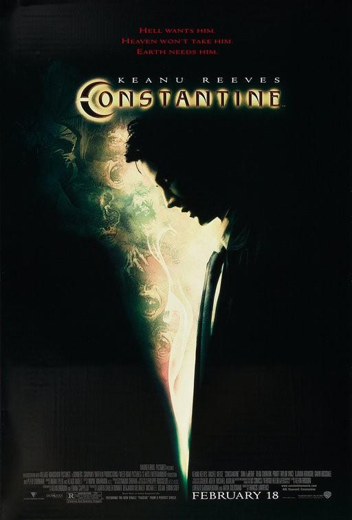 Keanu Reeves CONSTANTINE Rachel Weisz original DS 27x40 movie poster 2005