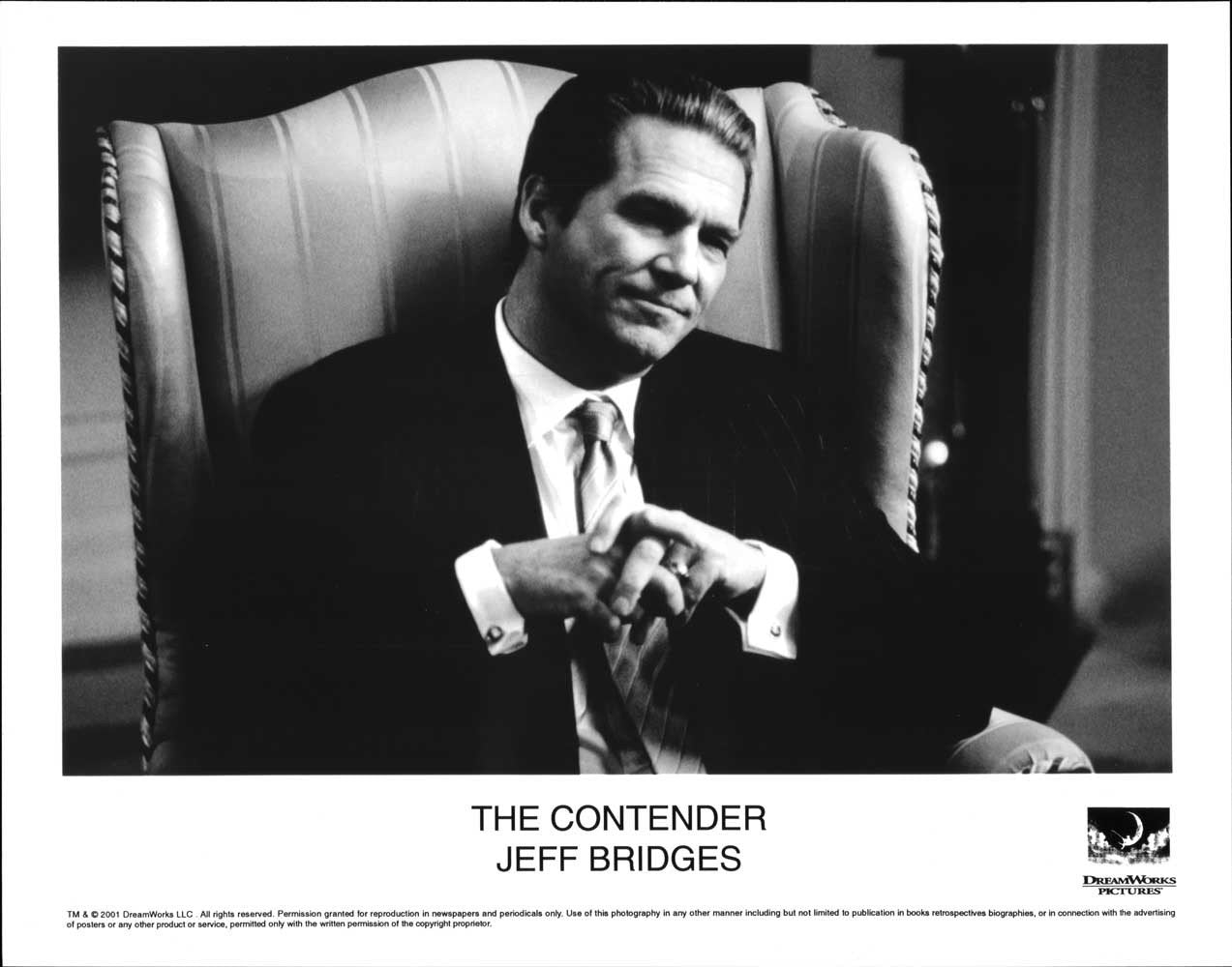 Jeff Bridges THE CONTENDER original 10x8 press photo 2001