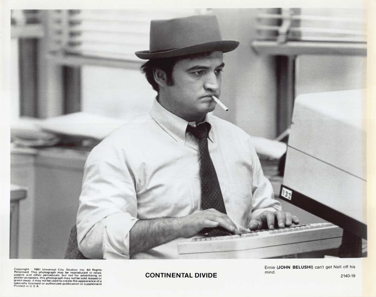 CONTINENTAL DIVIDE John Belushi original 10x8 press photo 1981