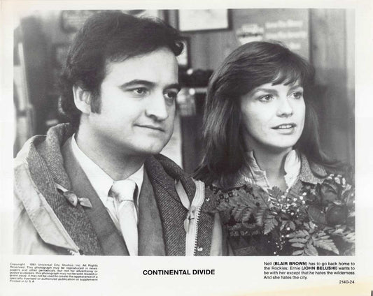 Blair Brown CONTINENTAL DIVIDE John Belushi original 10x8 press photo 1981