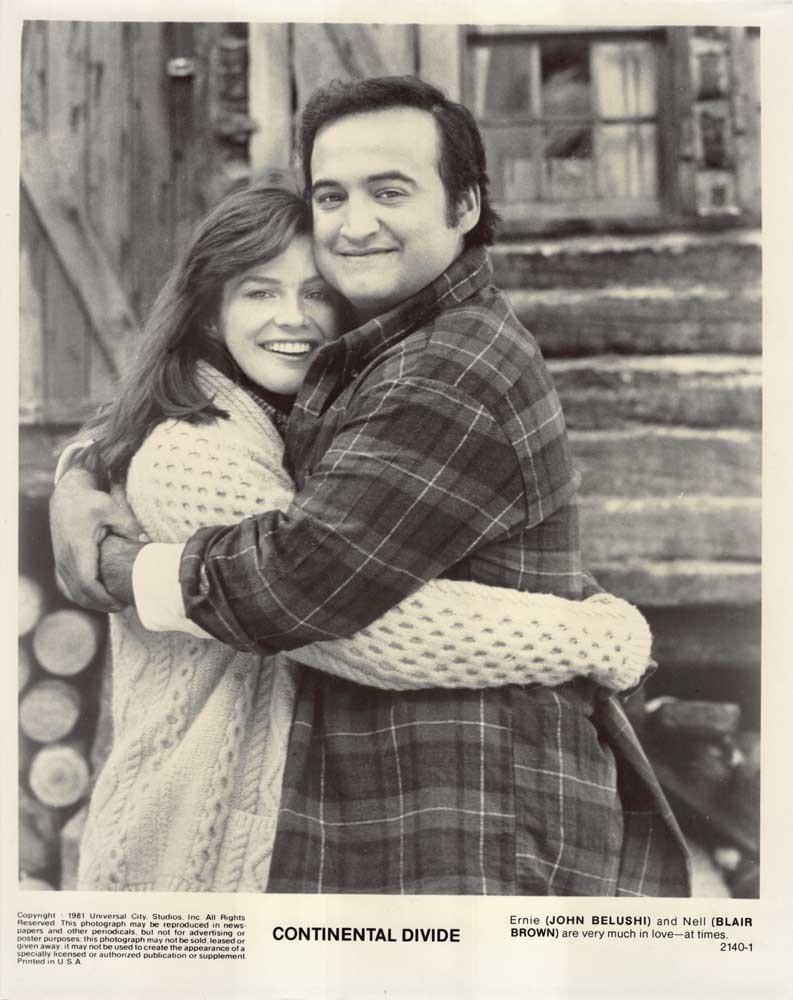 John Belushi CONTINENTAL DIVIDE Blair Brown original 8x10 press photo 1981
