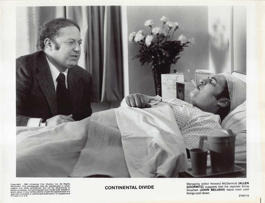 Allen Goorwitz CONTINENTAL DIVIDE John Belushi original 8x10 press photo 1981