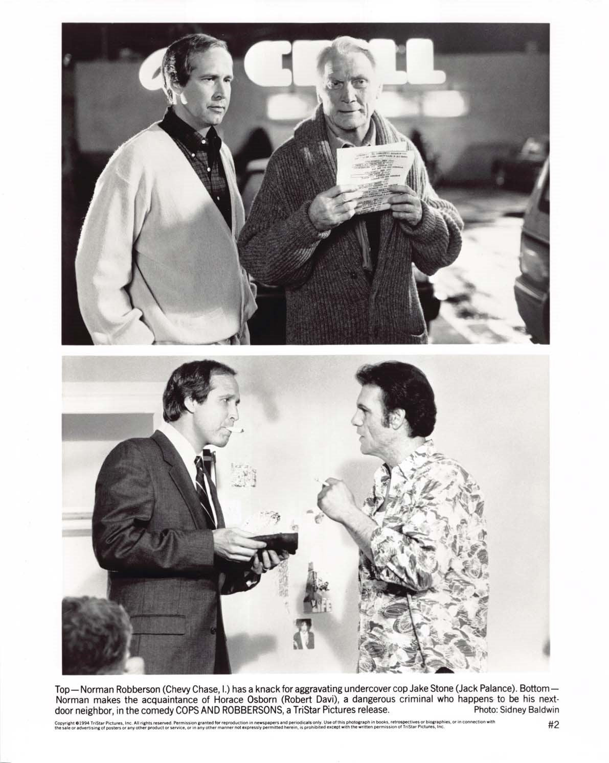 Dianne Wiest COPS & ROBBERSONS Chevy Chase Jack Palance 8x10 press photos