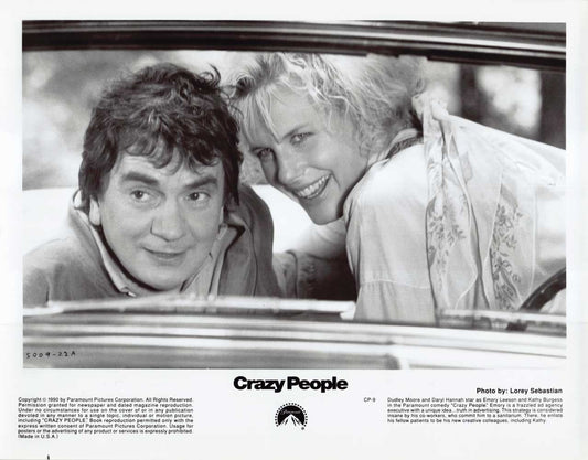Dudley Moore CRAZY PEOPLE Daryl Hannah original 10x8 press photo 1990