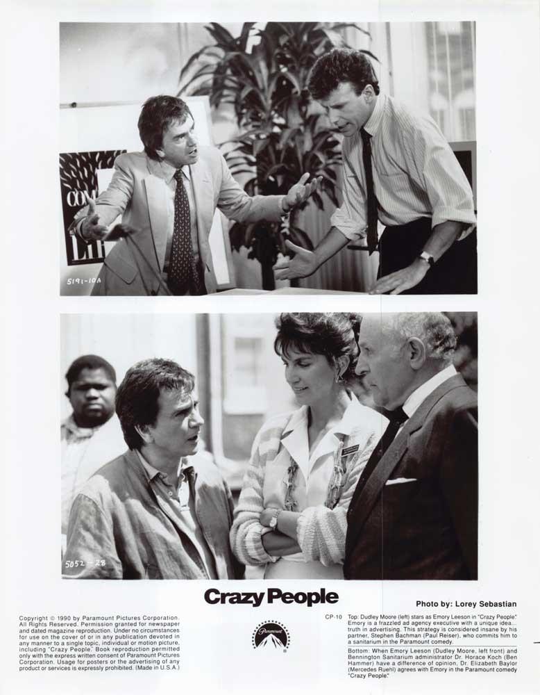 Paul Reiser CRAZY PEOPLE Dudley Moore M Ruehl original 8x10 press photo 1990