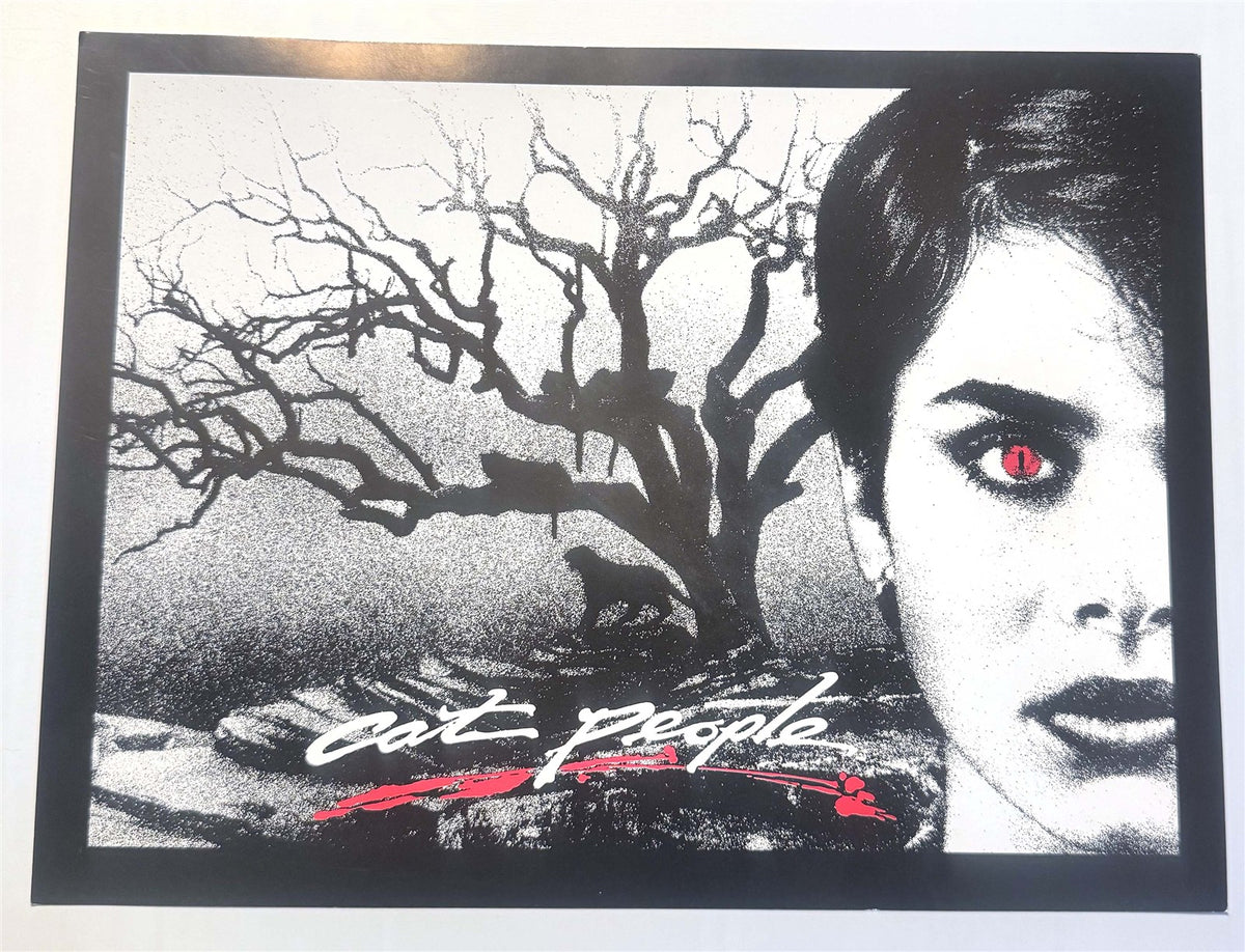 Nastassja Kinski CAT PEOPLE Malcolm McDowell promotional credit sheet 1982