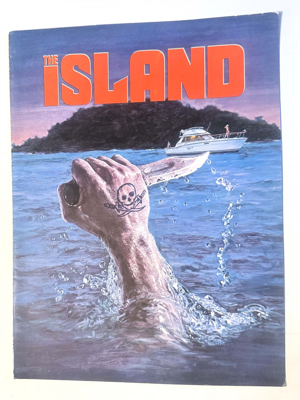 Michael Caine THE ISLAND David Warner credit sheet 1980 Peter Benchley