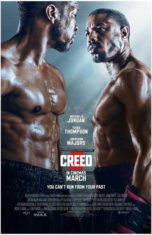 Michael B. Jordan CREED 3 Jonathan Majors duo movie poster 11x17