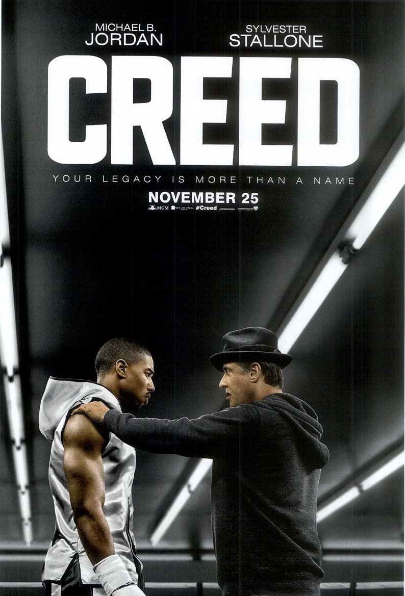 Michael B Jordan CREED Sylvester Stallone original studio movie poster 11x17