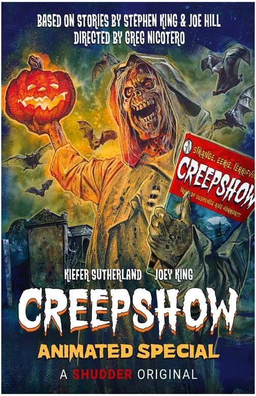 Kiefer Sutherland CREEPSHOW ANIMATED SPECIAL Joey King movie poster 11x17