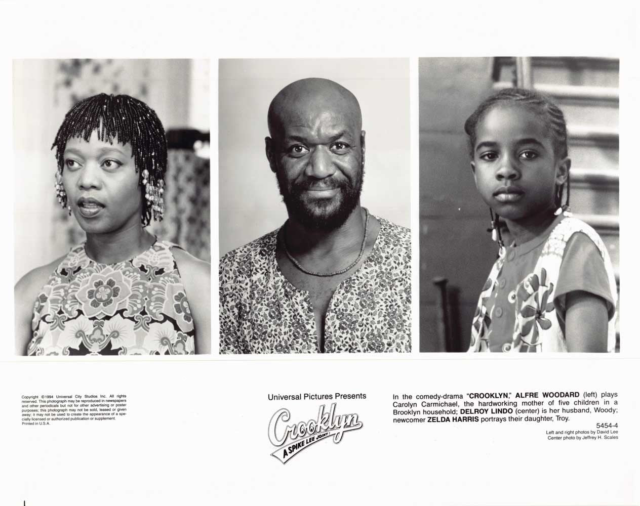Delroy Lindo Alfre Woodard CROOKLYN Zelda Harris original 8x10 photo Spike Lee