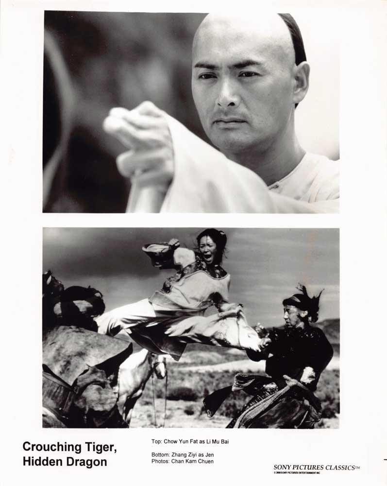 Chow Yun-Fat CROUCHING TIGER, HIDDEN DRAGON Zhang Ziyi original 8x10 press photo
