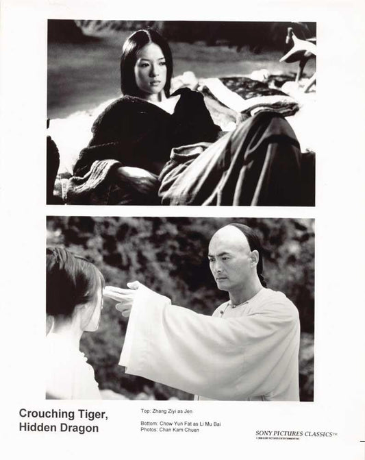 Zhang Ziyi CROUCHING TIGER, HIDDEN DRAGON Chow Yun-Fat original 8x10 press photo
