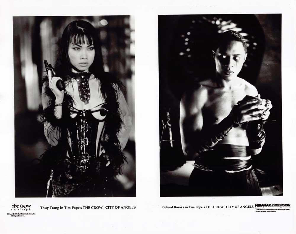 Vincent Perez THE CROW CITY OF ANGELS Mia Kirschner original 8x10 press photos