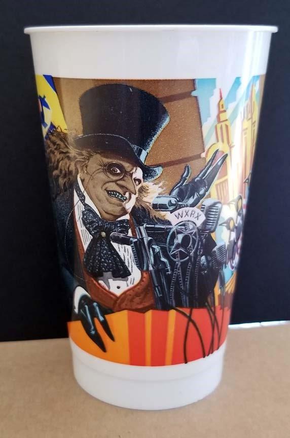 Michael Keaton BATMAN RETURNS complete set of 6 McDonald’s plastic cups