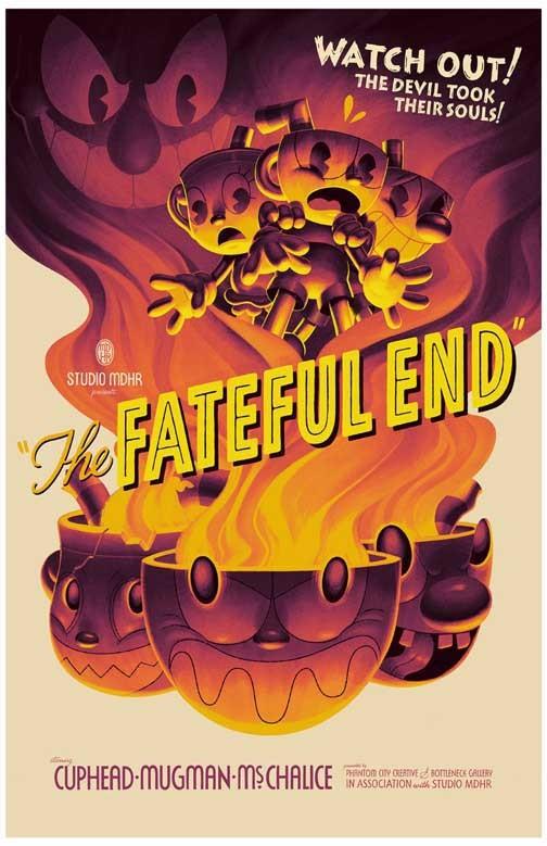 CUPHEAD THE FATEFULL END video game poster 11x17