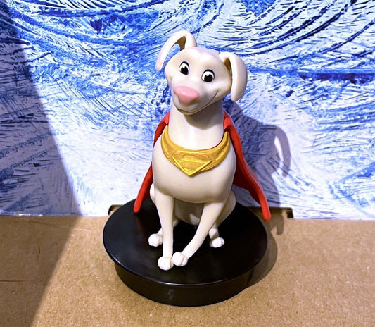 DC LEAGUE OF SUPER PETS drink cup topper PVC figure KRYPTO