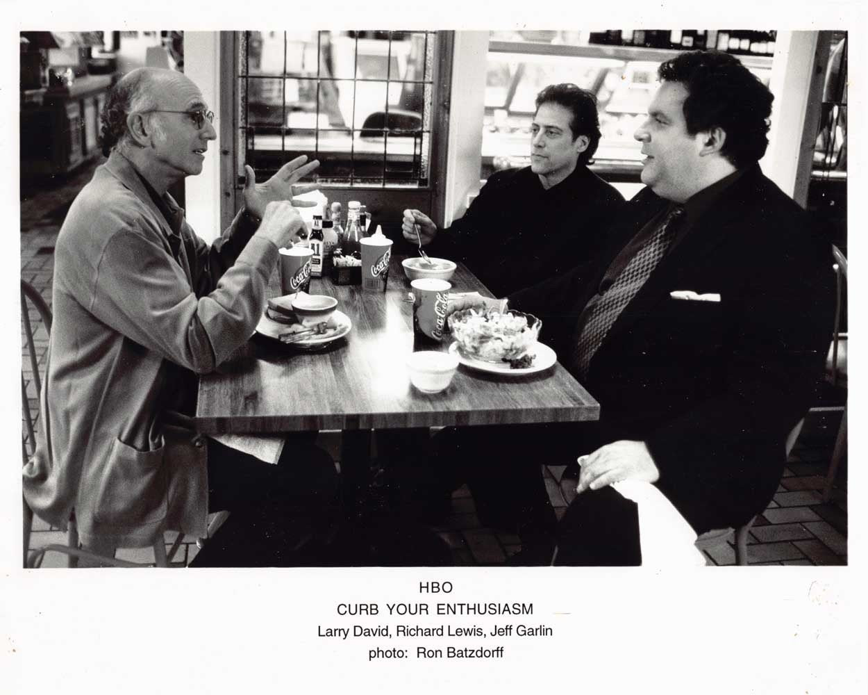Larry David HBO's CURB YOUR ENTHUSIASM Richard Lewis original 10x8 photo 2001