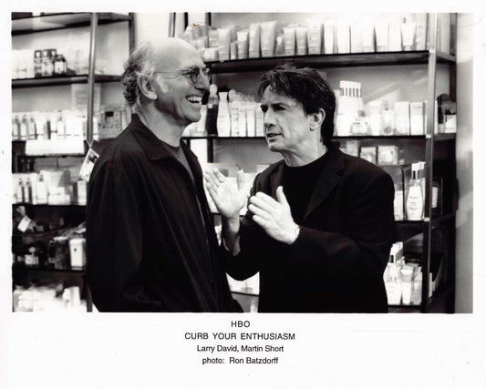 Larry David HBO's CURB YOUR ENTHUSIASM Martin Short original 10x8 photo 2001