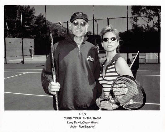 Larry David HBO's CURB YOUR ENTHUSIASM Cheryl Hines original 10x8 photo 2001