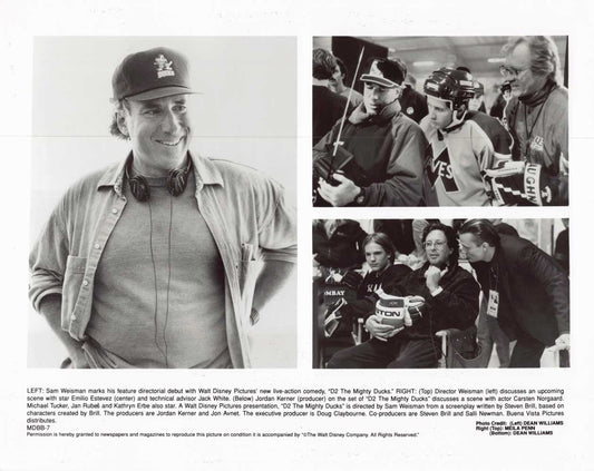 Emilio Estevez D2 MIGHTY DUCKS Sam Weisman original 10x8 press photo 1994