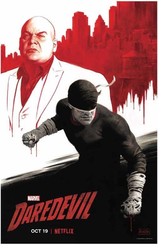 Charlie Cox DAREDEVIL Vincent D'Onofrio series poster 11x17 S3