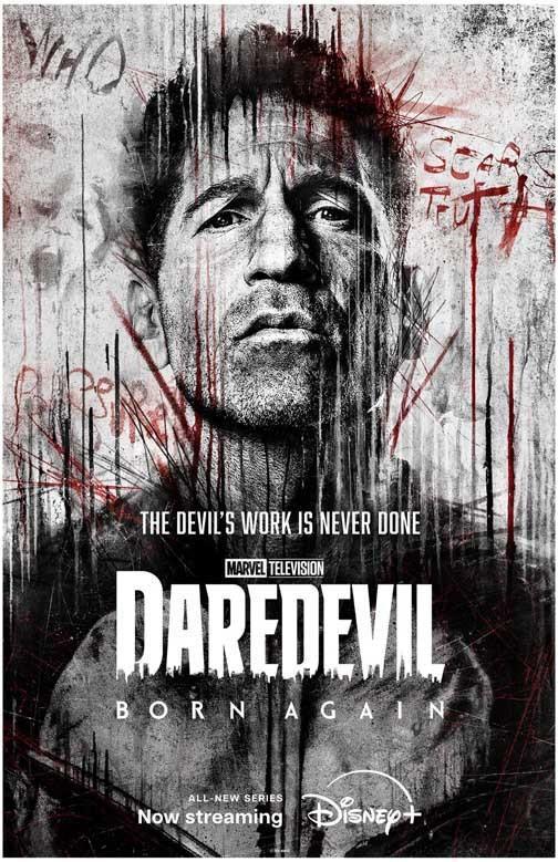 Jon Bernthal DAREDEVIL BORN AGAIN Charlie Cox punisher series poster 11x17