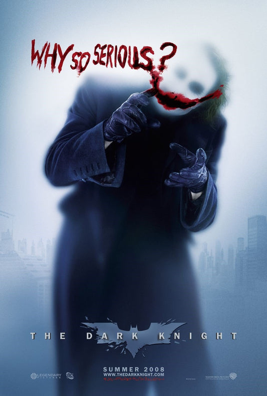 DARK KNIGHT Joker WHY SO SERIOUS? original movie poster 27x40 Batman 2008