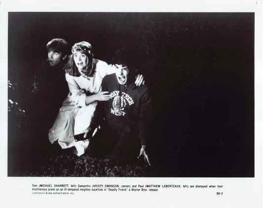 Kristy Swanson 1986 DEADLY FRIEND Michael Sharrett original 8x10 press photo
