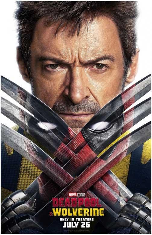 Hugh Jackman DEADPOOL & WOLVERINE adv 2 Ryan Reynolds movie poster 11x17