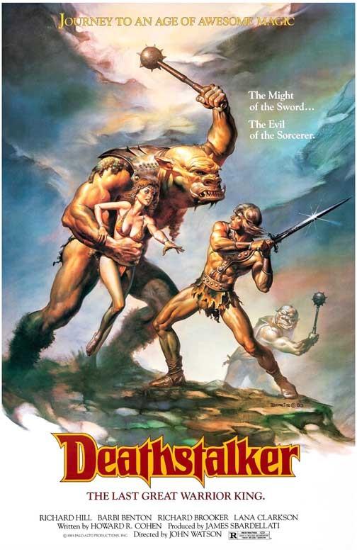 Barbi Benton DEATHSTALKER Richard Hill movie poster 11x17 Boris Vallejo