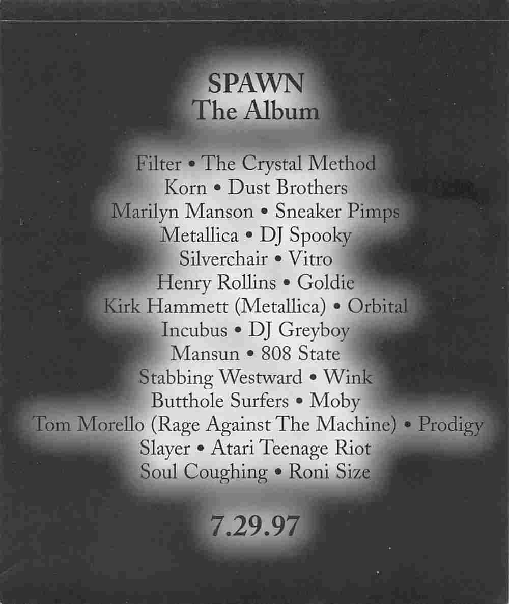 McFarlane SPAWN THE ALBUM promo decal sticker 1997