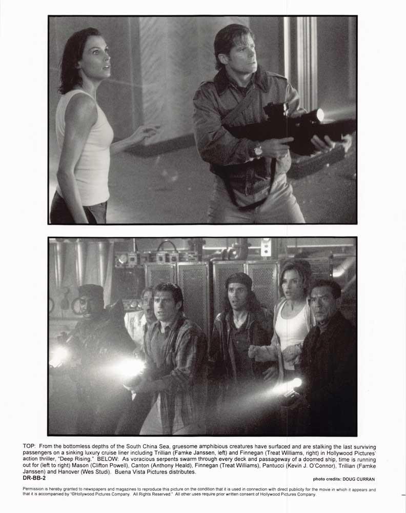 Treat Williams DEEP RISING Famke Janssen original 8x10 press photo 1994