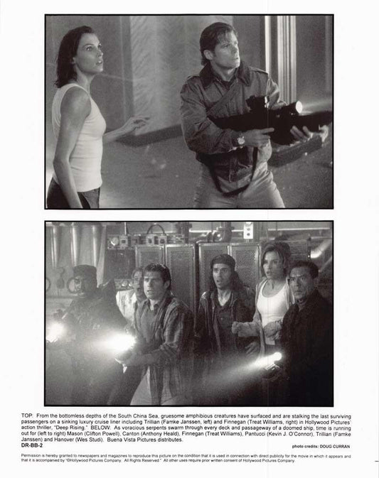 Treat Williams DEEP RISING Famke Janssen original 8x10 press photo 1994