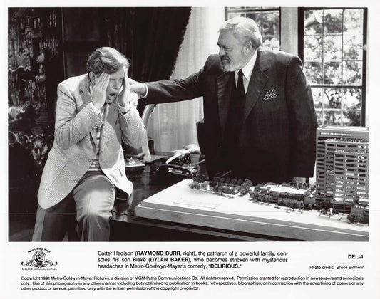 Raymond Burr DELIRIOUS Dylan Baker original 10x8 press photo 1991