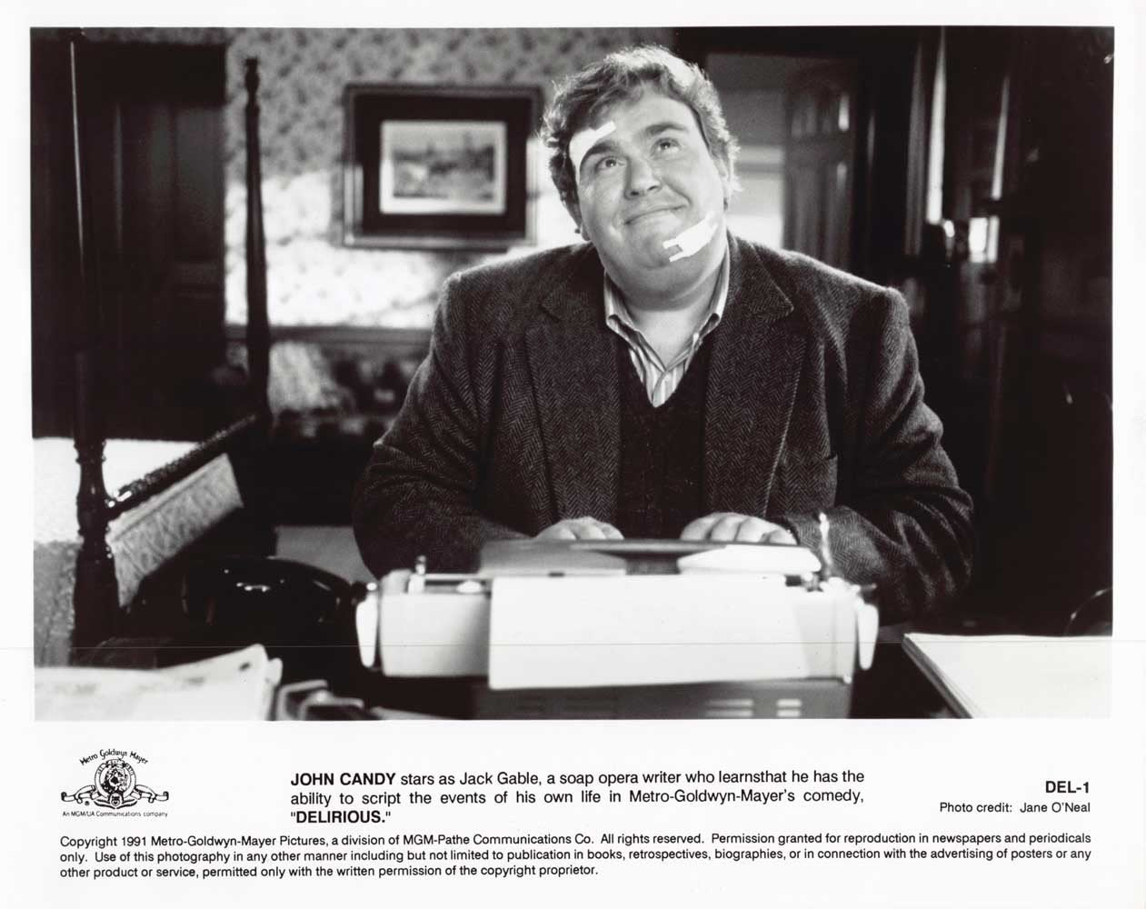 John Candy DELIRIOUS original 10x8 press photo 1991