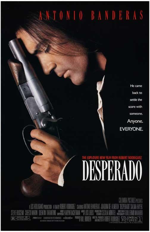 Antonio Banderas DESPERADO Salma Hayek movie poster 11x17 Robert Rodriguez