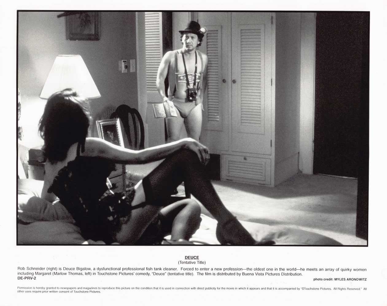 Rob Schneider DEUCE BIGALOW Marlow Thomas original 8x10 press photos 1999