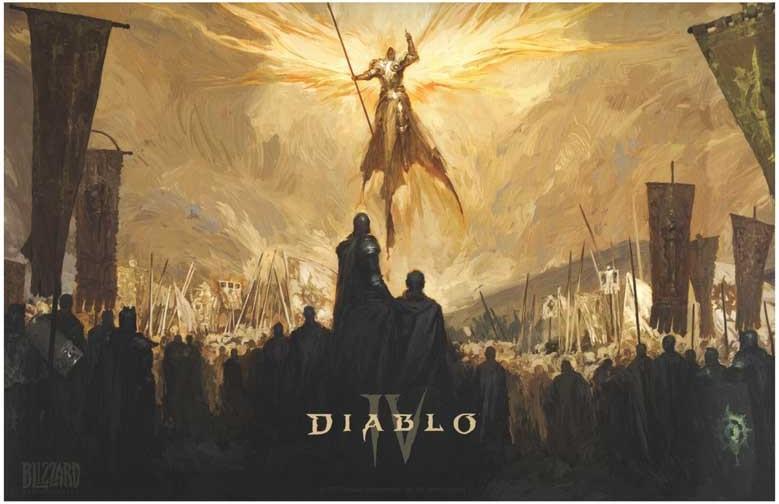Blizzard Entertainment DIABLO IV video game poster 17x11