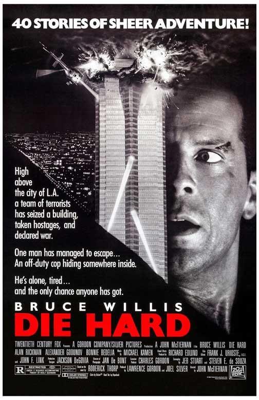 Bruce Willis DIE HARD Alan Rickman movie poster 11x17 John McTiernan