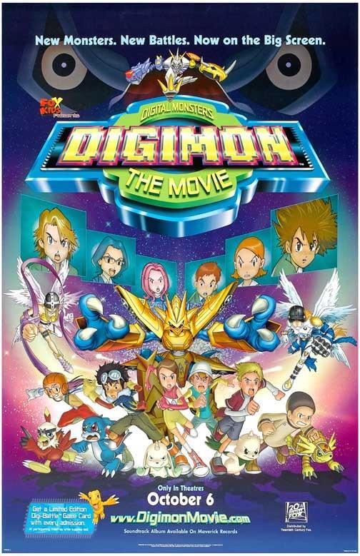 Lara Jill Miller DIGIMON: THE MOVIE Joshua Seth movie poster 11x17