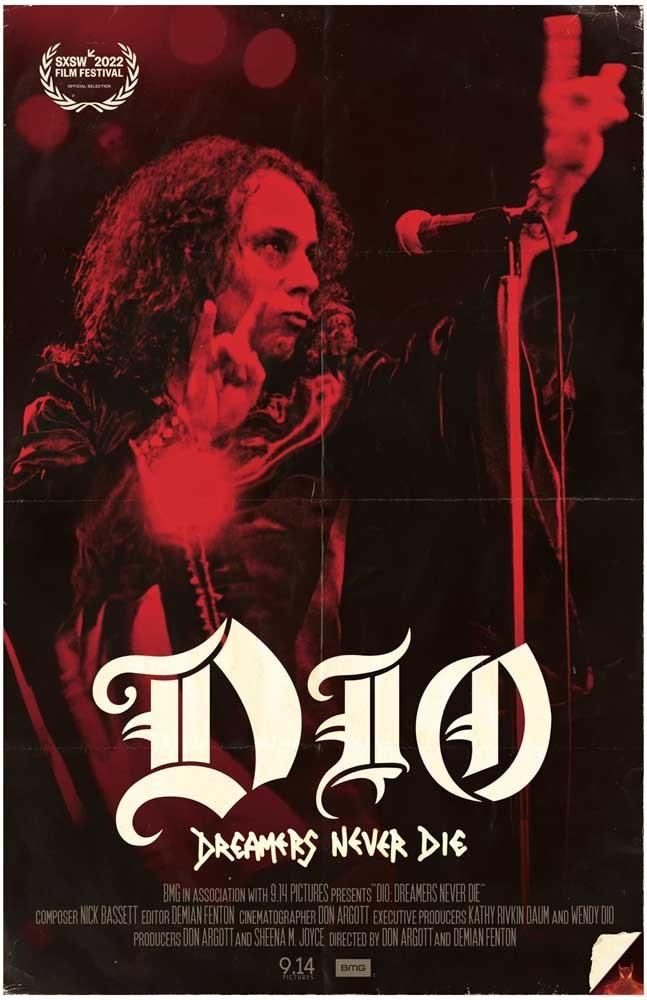 DIO DREAMERS NEVER DIE movie poster 11x17